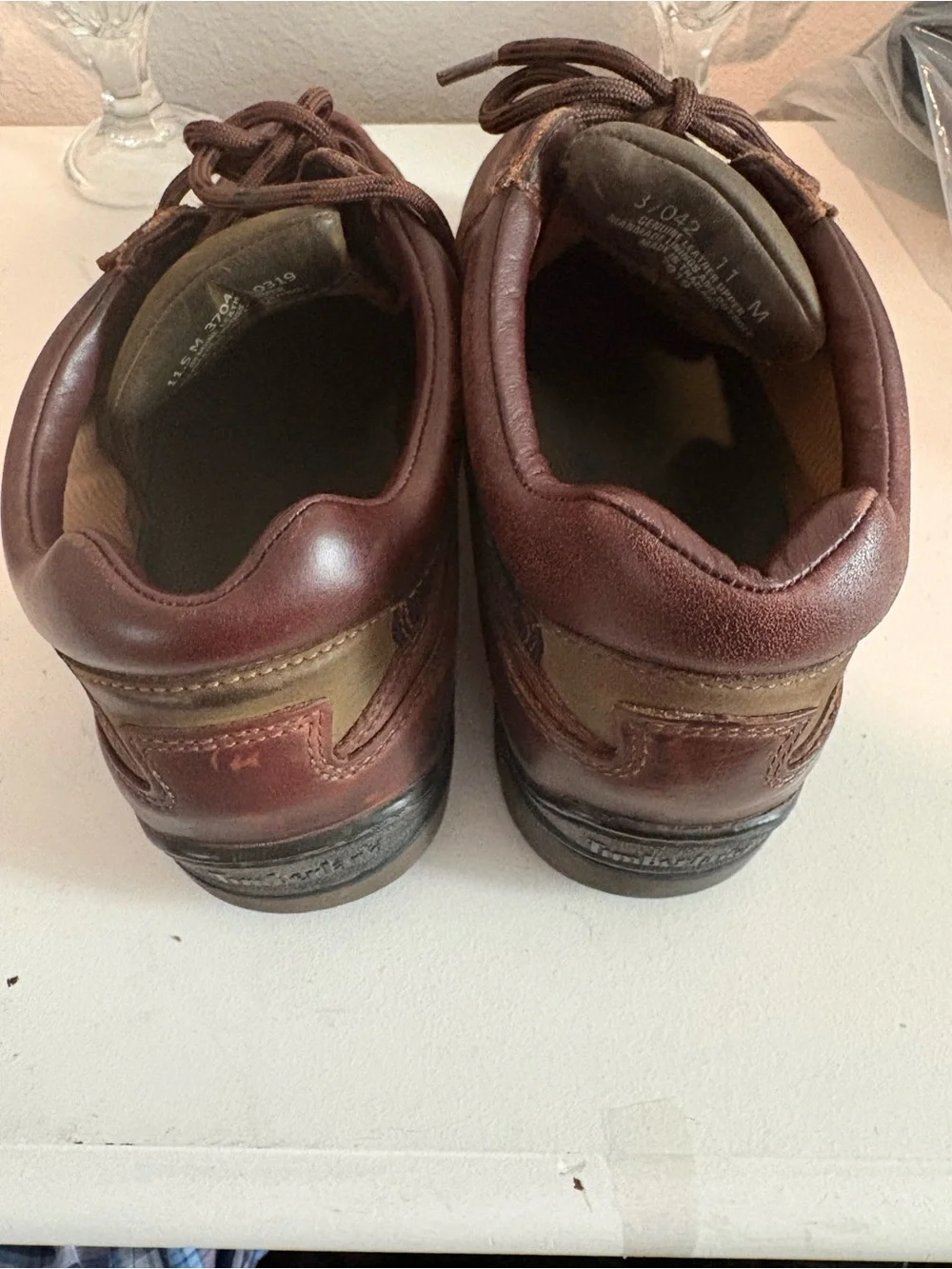 Timberland Men’s 11.5M Brown Leather Gore-Tex Waterproof Shoes